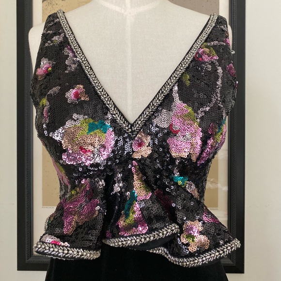 SOLD♦️Self Portrait Sequin Peplum Dress - Picture 3 of 6